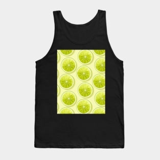 Lime Slices on Yellow Tank Top